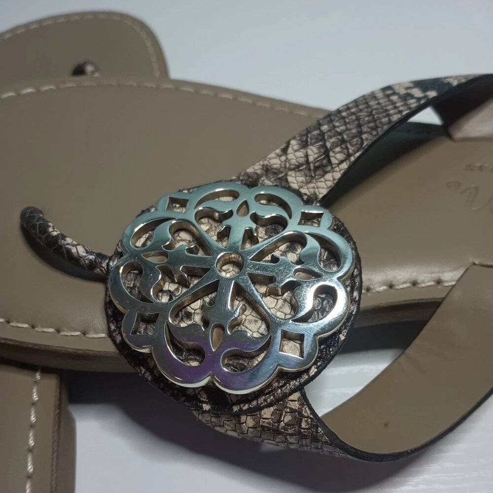 Brighton Alice Sandals 8m Exotic Python Snake Pri… - image 3